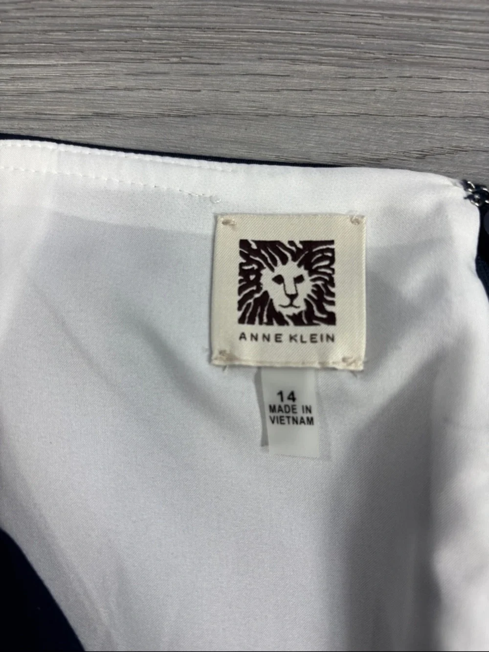 Anne Klein‎ Colorblock Blue Lined Skirt - 14 NWT